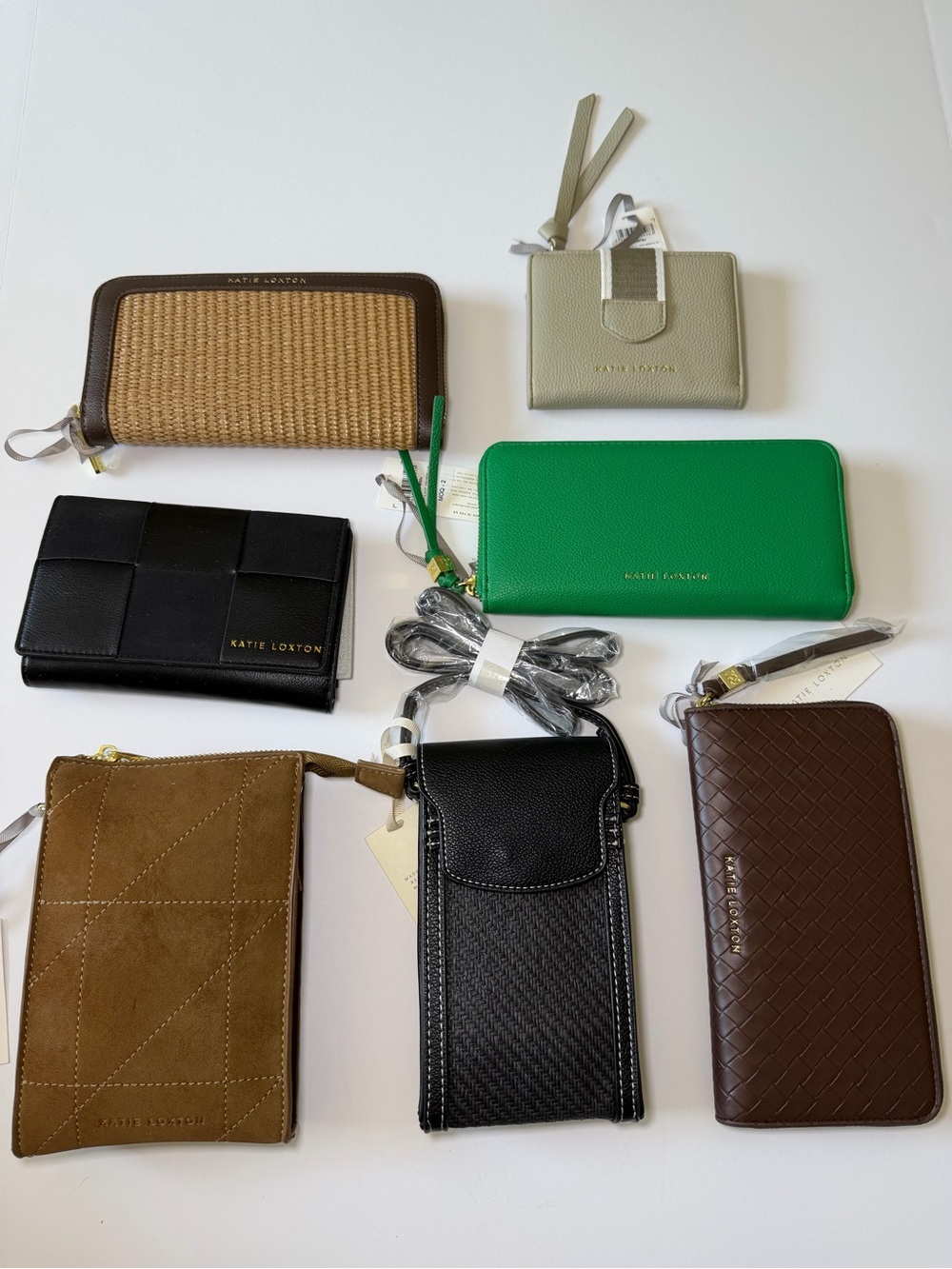 Katie Loxton Green Zip-Around Wallet